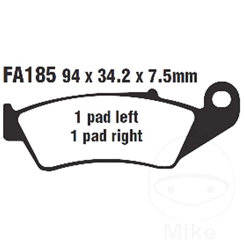 Ebc brake pads sintered - brake,