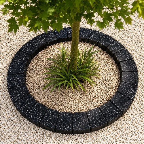 78cm stone circle - circle, black