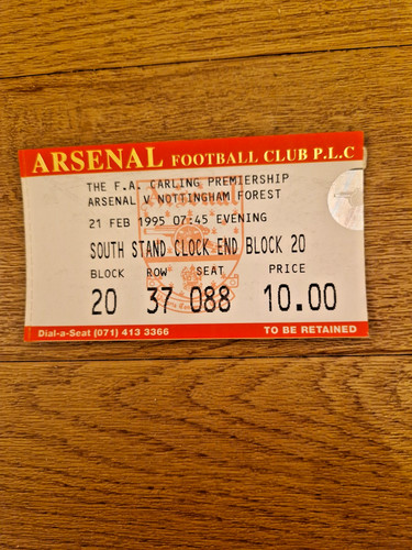 Arsenal nottingham forest - arsenal, v