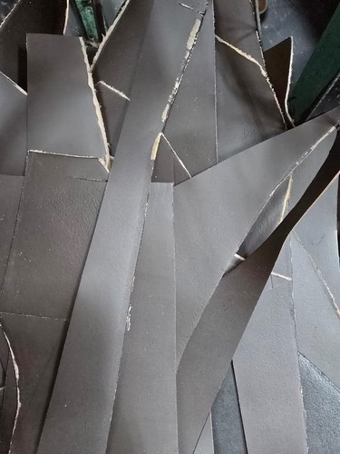Leather offcuts scrap - leather, pieces