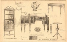 English satinwood cabinet