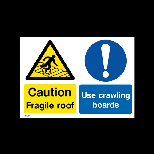 Fragile roof use - use, crawling