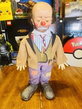 21” Antique Vintage 1950's Emmett Kelly's Willie the Clown Baby Barry Toy NYC