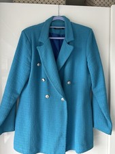 Boohoo Boucle Blue 3/4 length