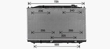 HD2324 AVA Radiator FIT HONDA