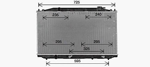 Hd2324 ava radiator - hd2324, honda