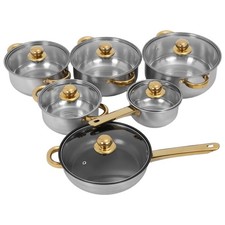 12pcs Stainless Steel Saucepan