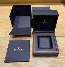 Genuine Original Vintage Tag Heuer Swiss Watch Box Case Complete with Wallet