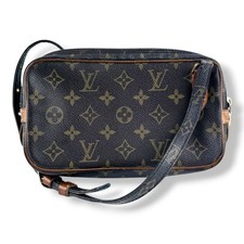 Louis Vuitton Vintage Marly Brown Monogram Messenger Handbag