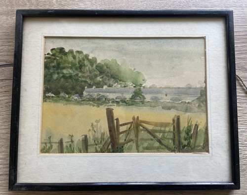 Watercolour framed country - watercolour,