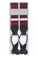 GS BRACES Red Tartan Plaid
