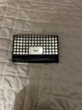 Michael Kors Vintage Clutch Black with metal Embellishment .v good  Condition