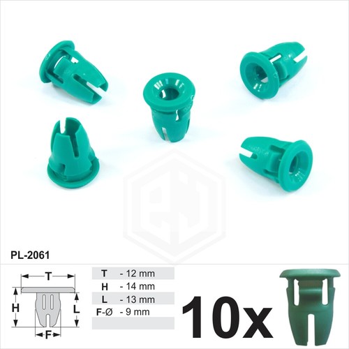 10x grommet for mercedes benz - 10x,