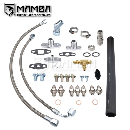 Turbo oil feed return - return, for