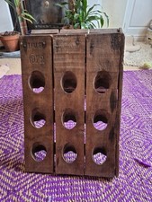 18 Bottle Riddling Rack, Authentic Oak, Wine Cellar Stored French Man Cave