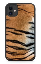 Tiger Skin Print Rubber Phone
