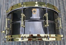 Ludwig Black Beauty 14 x 6.5 Snare Drum with Brass  tube lugs, rims & shell