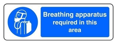 Breathing apparatus required - breathing,