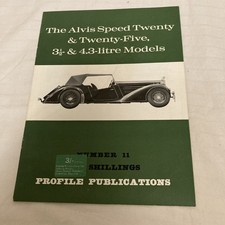 Profile Publications Number 11  Alvis Speed Twenty & Twenty Five