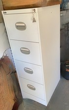 Silverline Kontrax 4 Drawer Filing Cabinet - Stunning Condition WITH KEY