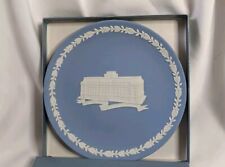 Vintage Wedgwood Blue Jasper Plate  Liverpool Victoria In Original Box