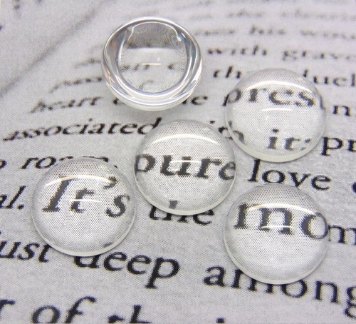 Transparent glass round - transparent,