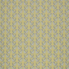 Scandi Birds Mustard Cotton