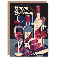 Birthday Card Wine Fruit