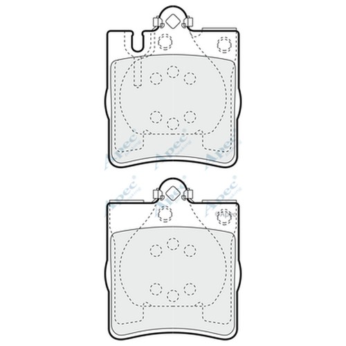 Brake pads set - set, mercedes
