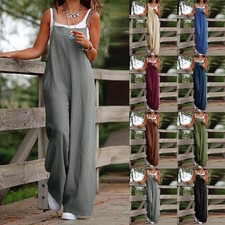Women Strappy Loose Dungarees