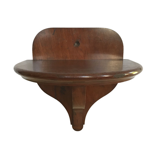 Wooden wall shelf - shelf, sconce
