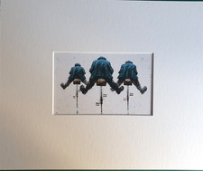 Alexander Millar "633 Squadron" & "Cowboys" 2x 12"x10" mounted WG greeting cards