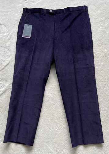 Dark purple corduroy trousers - purple,