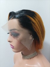 Bob Wig 13x4 Lace Front Brazilian Remy Human Hair Wig  8 inches long 100% human 