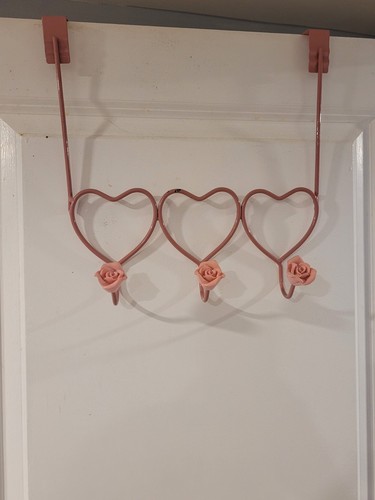 Vintage pink heart - heart, door
