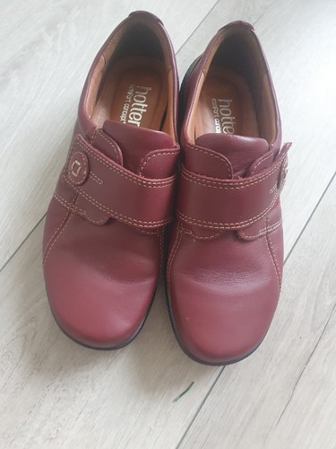 Hotter burgundy leather - burgundy,