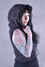 WOMENS GEOMETRIC WAISTCOAT Trippy Psytrance  Pixie Fairy Hippy Party Festival Fo