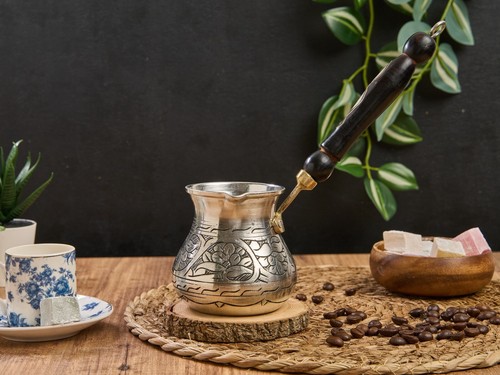Copper turkish greek coffee - greek,