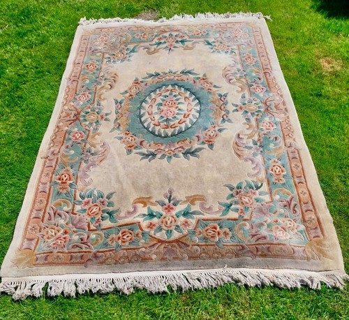 Vintage chinese woollen rug - chinese,