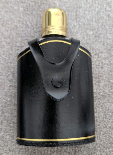 Glass hip flask - glass, faux
