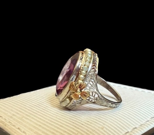 Antique two tone - tone, gold