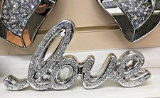 LOVE Home Sign Silver Crushed