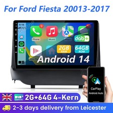 9" Android 14 Carplay 2GB+64GB SWC For Ford Fiesta 20013-2017 Car Radio GPS Navi