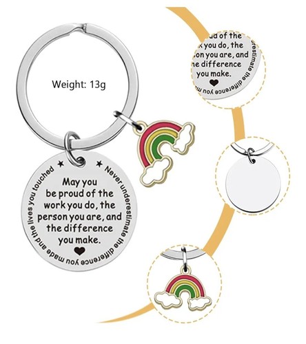Thank you keyring keychain - thank,