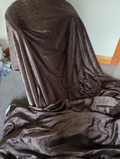 Stunning Dark Chocolate Brown Velvet Eyelet Curtains Lined Autumn Winter Thick