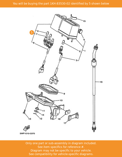 Yamaha pilot light - light, assy