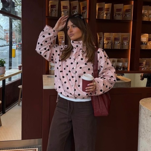 Zara light pink jacket with - zara,