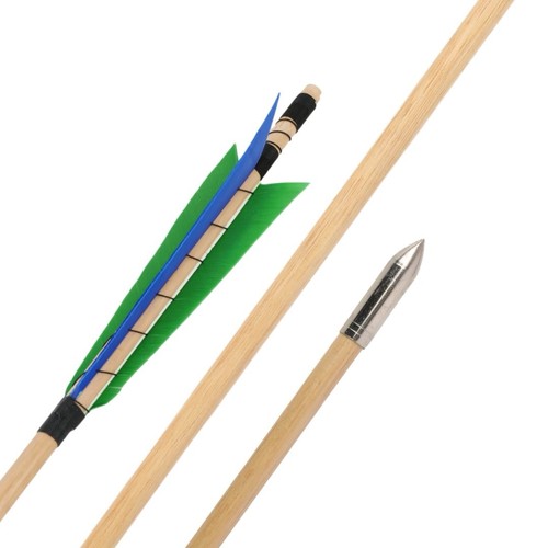 12x wooden arrows - wooden, 32"