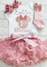 Girls 1st First Birthday Cake