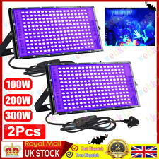 2X 300W LED UV Stage Blacklight Ultraviolet Light Halloween Disco Party Lighting
